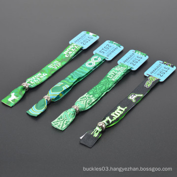 Promotional Custom Logo RFID Woven Wristband For Event